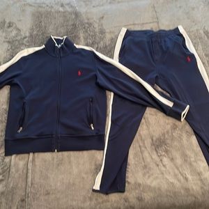 Polo Ralph Lauren Track Suit- Size M- Blue/ White.